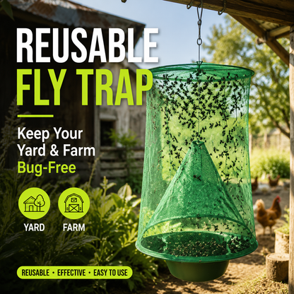 Fly Trap Wire Cage Non-Toxic High Capacity