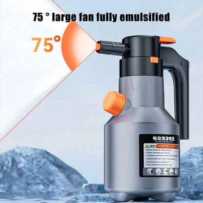 Foam Spray Bottle 2 Liter Adjustable Nozzle USB Rechargeable