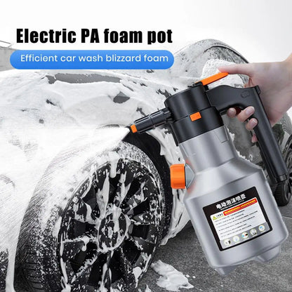 Foam Spray Bottle 2 Liter Adjustable Nozzle USB Rechargeable