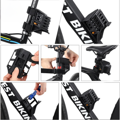 Foldable Bicycle Lock Hardened Alloy Steel & Drill-Resistant Cylinder