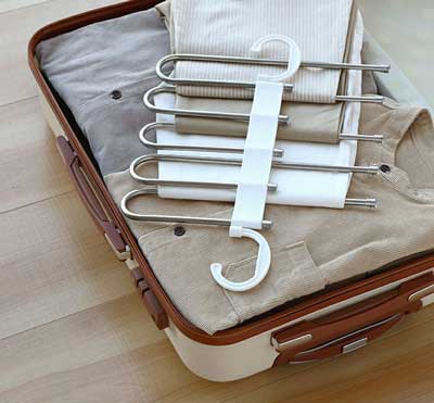 Foldable Clothes Hanger 5 Hooks Stainless Steel
