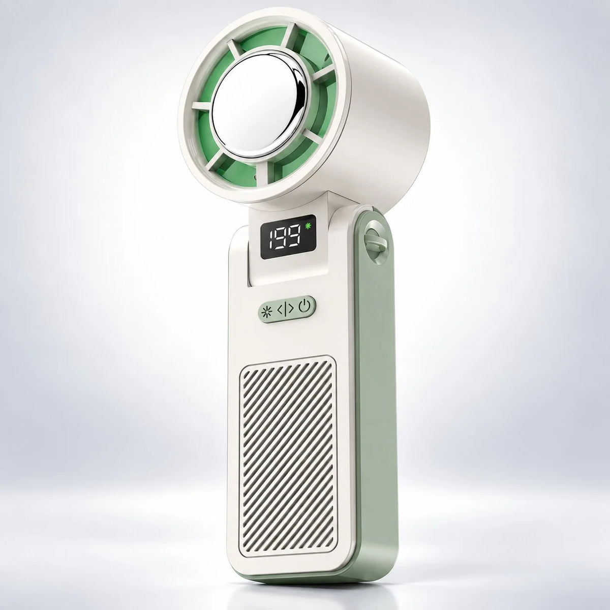 Foldable Handheld Fan Rechargeable LED Display & 100 Speeds
