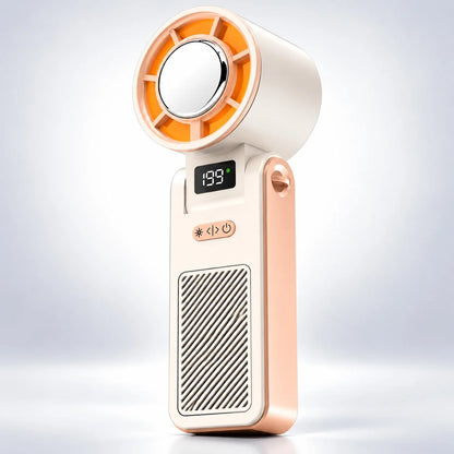 Foldable Handheld Fan Rechargeable LED Display & 100 Speeds