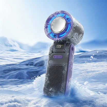 Foldable Handheld Fan Rechargeable LED Display & 100 Speeds