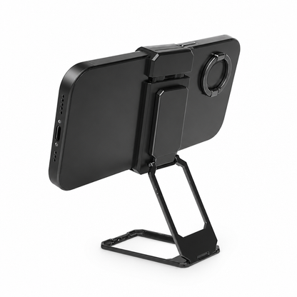 Foldable Back Clip & Finger Ring Phone Holder (360° Rotation)