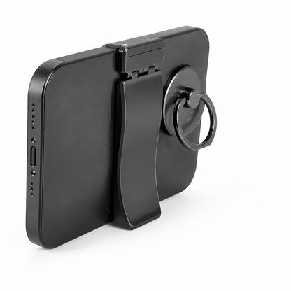 Foldable Back Clip & Finger Ring Phone Holder (360° Rotation)