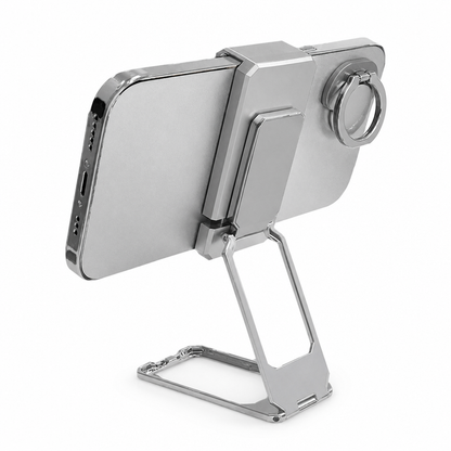Foldable Back Clip & Finger Ring Phone Holder (360° Rotation)