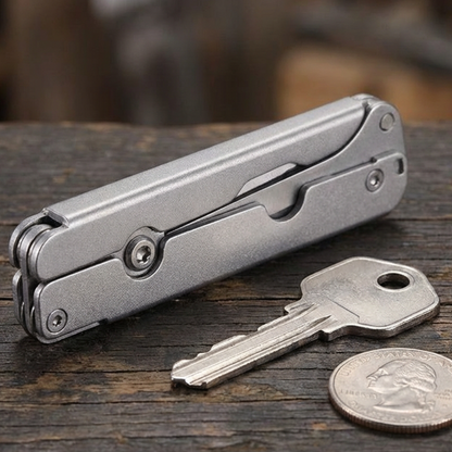 Foldable Scissors Stainless Steel Integrated Ruler & Lever Tip
