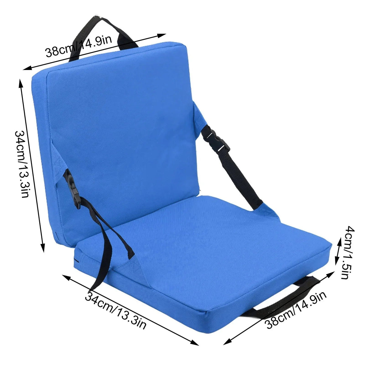 Folding Camping Chair Padded Seat & Backrest 600D Oxford