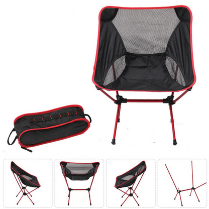 Folding Camping Chair Ultralight Aluminum Frame & Breathable Mesh