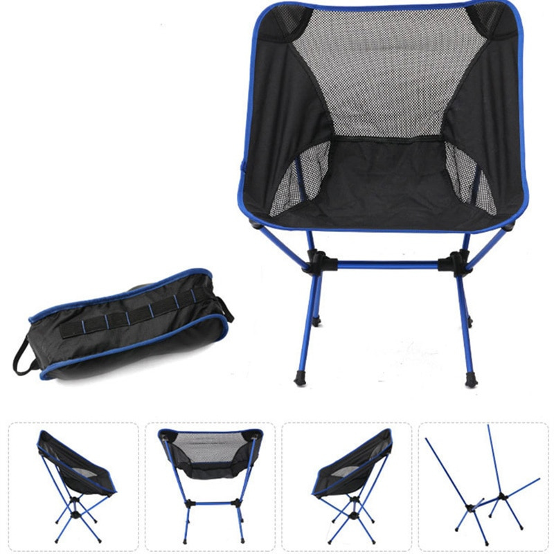 Folding Camping Chair Ultralight Aluminum Frame & Breathable Mesh