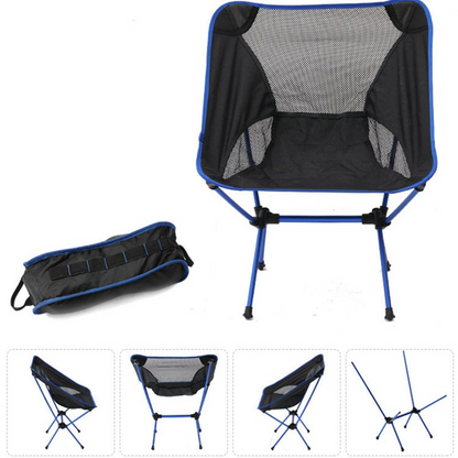 Folding Camping Chair Ultralight Aluminum Frame & Breathable Mesh