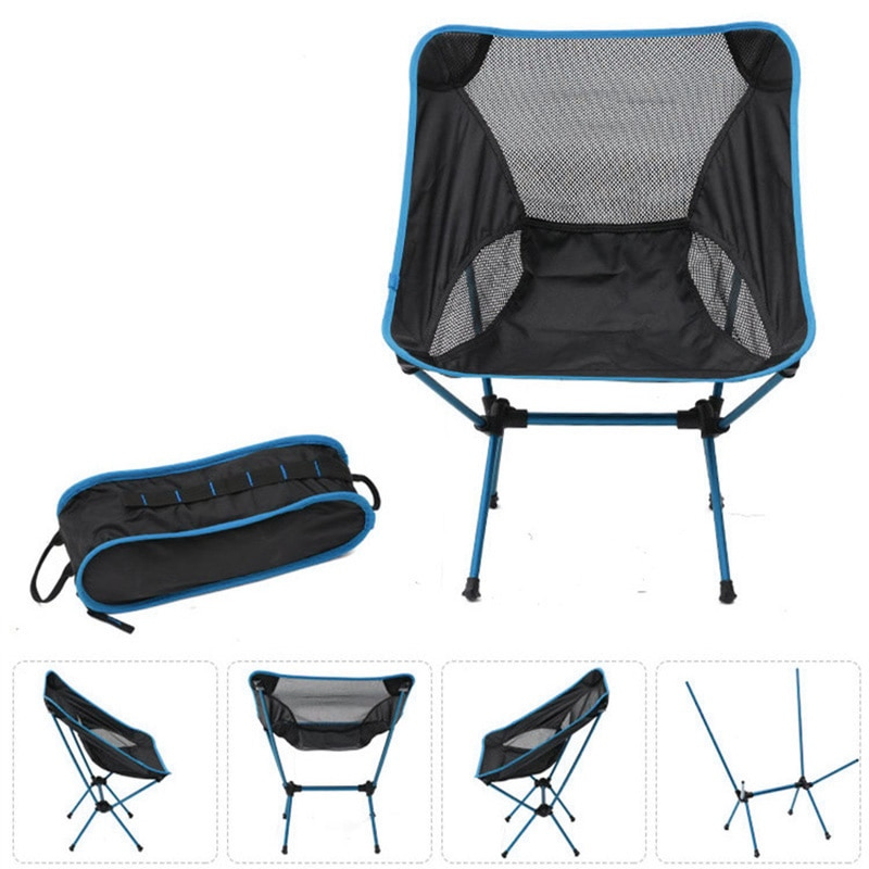Folding Camping Chair Ultralight Aluminum Frame & Breathable Mesh