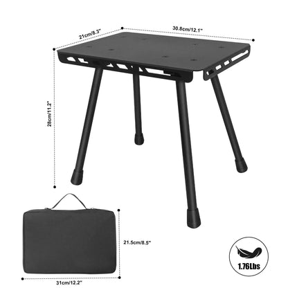 Folding Camping Stool Convertible Table & Seat Lightweight Aluminum