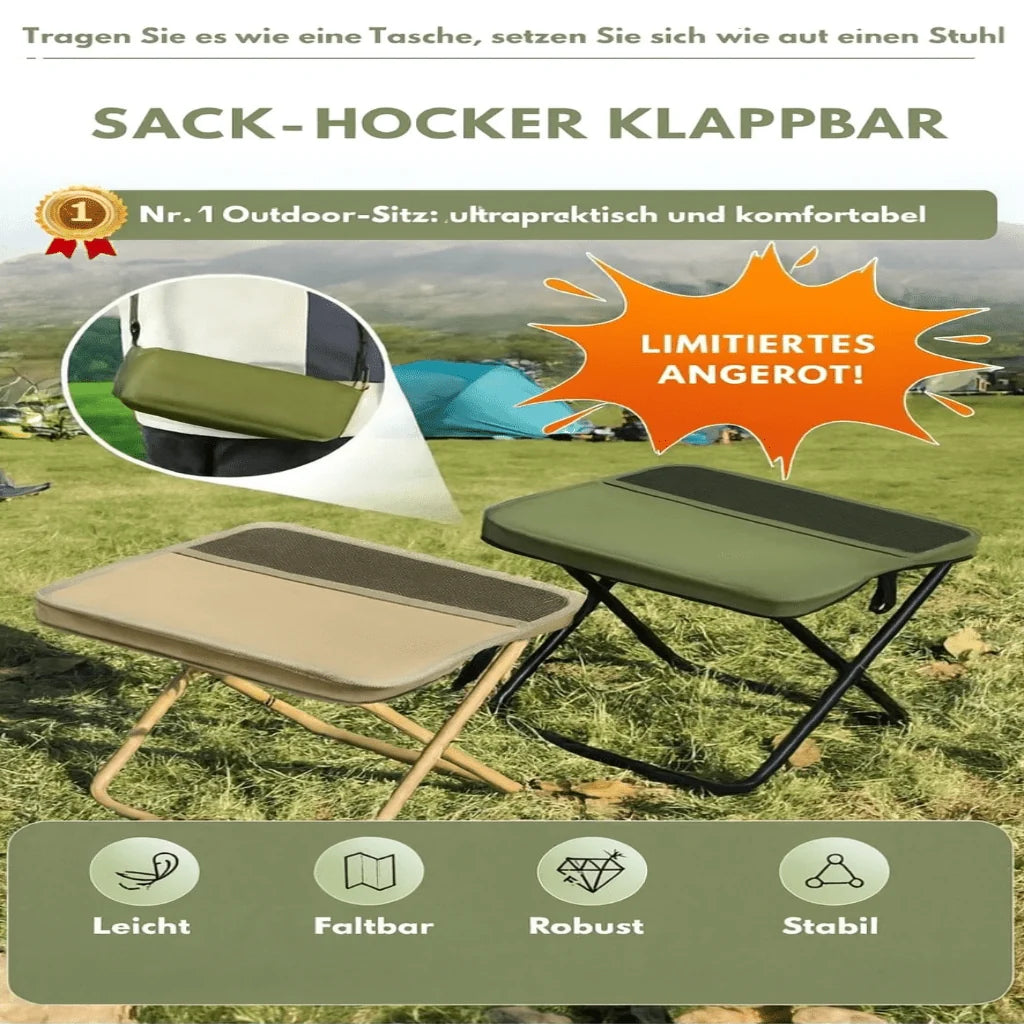 Folding Chair Backpack Waterproof Seat Lightweight