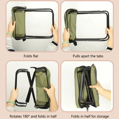 Folding Chair Backpack Waterproof Seat Lightweight