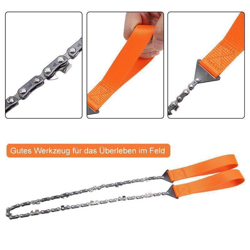 Folding Hand Chainsaw 65 Mn Steel Bidirectional Teeth
