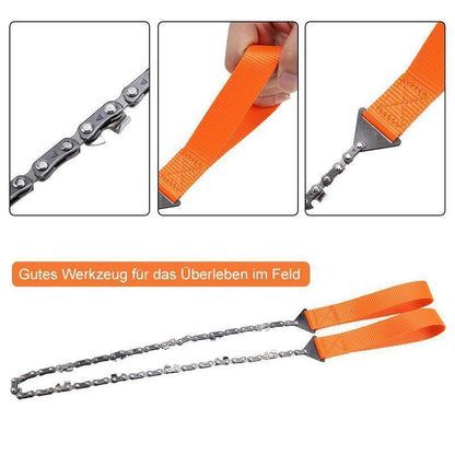 Folding Hand Chainsaw 65 Mn Steel Bidirectional Teeth