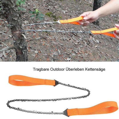 Folding Hand Chainsaw 65 Mn Steel Bidirectional Teeth