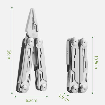 Folding Multitool Pliers 12-in-1 Stainless Steel & Lockable