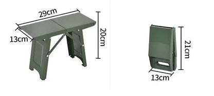 Folding Outdoor Stool Aluminum Frame Weather-Resistant Supports 265 lb