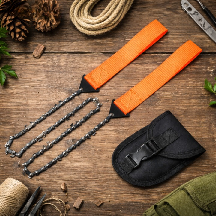 Folding Pocket Saw 65 Mn Blade & Fire Steel
