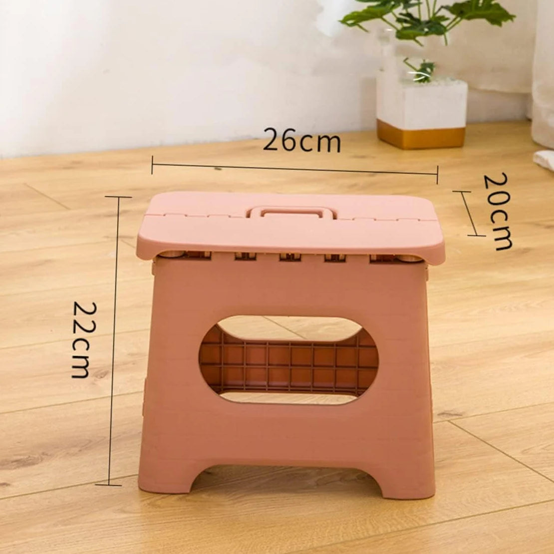 Folding Step Stool Lightweight 300 lb Capacity Carry Handle