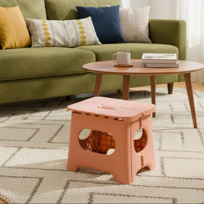 Folding Step Stool Lightweight 300 lb Capacity Carry Handle