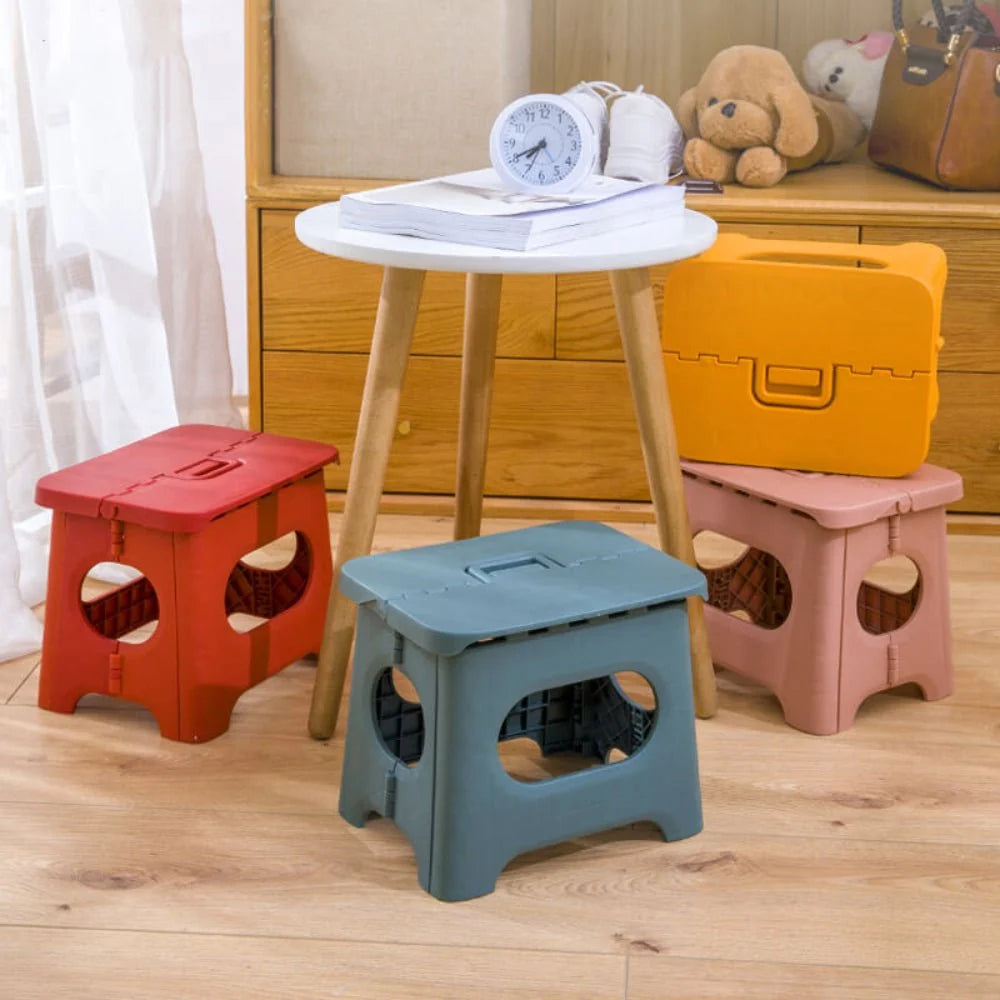 Folding Step Stool Lightweight 300 lb Capacity Carry Handle