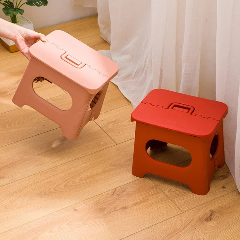 Folding Step Stool Lightweight 300 lb Capacity Carry Handle