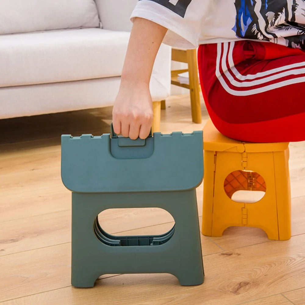 Folding Step Stool Lightweight 300 lb Capacity Carry Handle