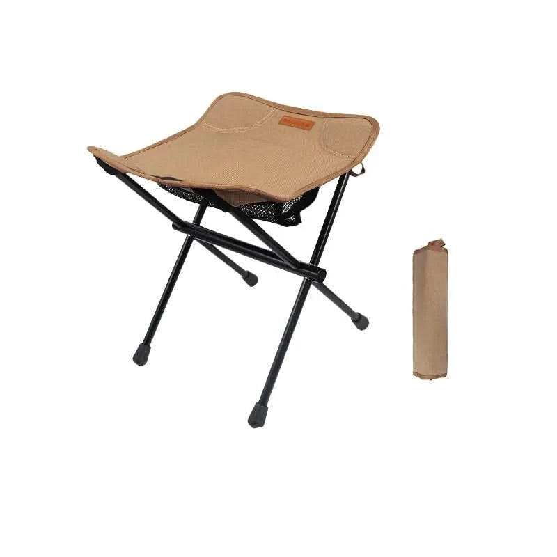 Folding Stool Aluminum Frame Oxford Seat 220 lb Capacity