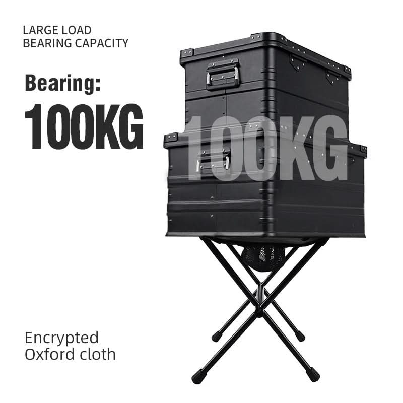 Folding Stool Aluminum Frame Oxford Seat 220 lb Capacity