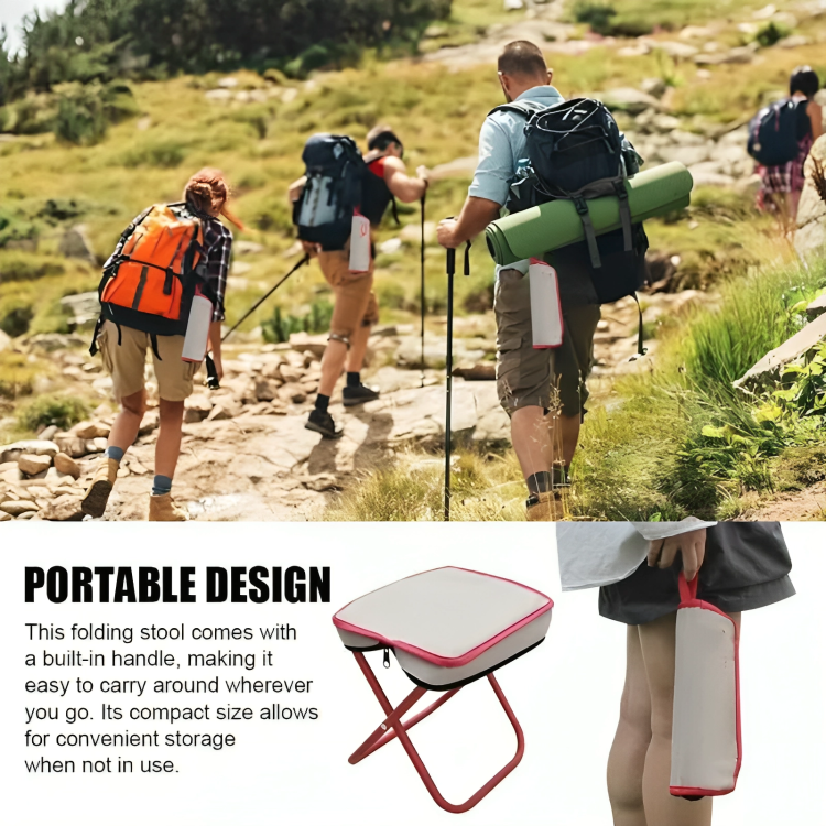 Folding Stool Ultra-Light & Compact 220 lb Capacity