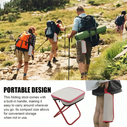 Folding Stool Ultra-Light & Compact 220 lb Capacity
