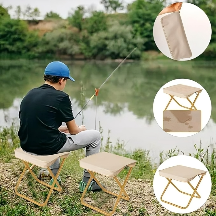 Folding Stool Ultra-Light & Compact 220 lb Capacity