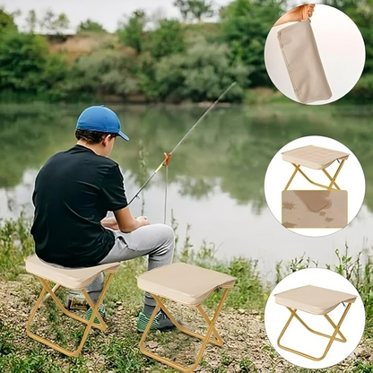 Folding Stool Ultra-Light & Compact 220 lb Capacity