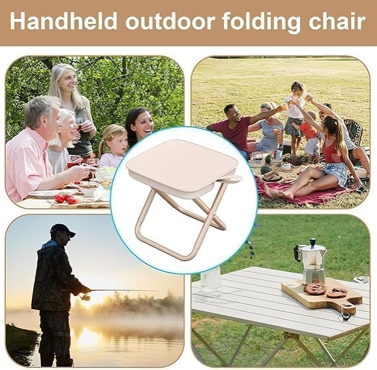 Folding Stool Ultra-Light & Compact 220 lb Capacity