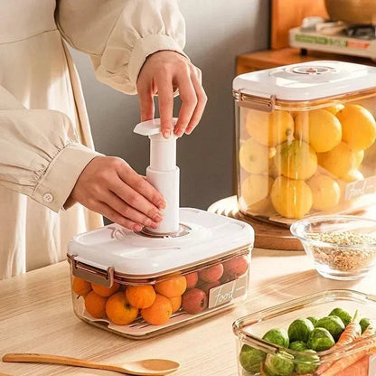 Food Storage Container Vacuum Seal & Hand Pump BPA-Free