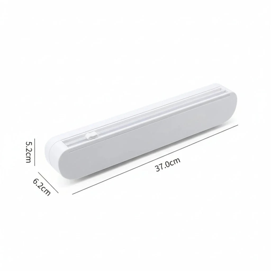 Food Wrap Dispenser Integrated Cutter Film & Foil Compatible