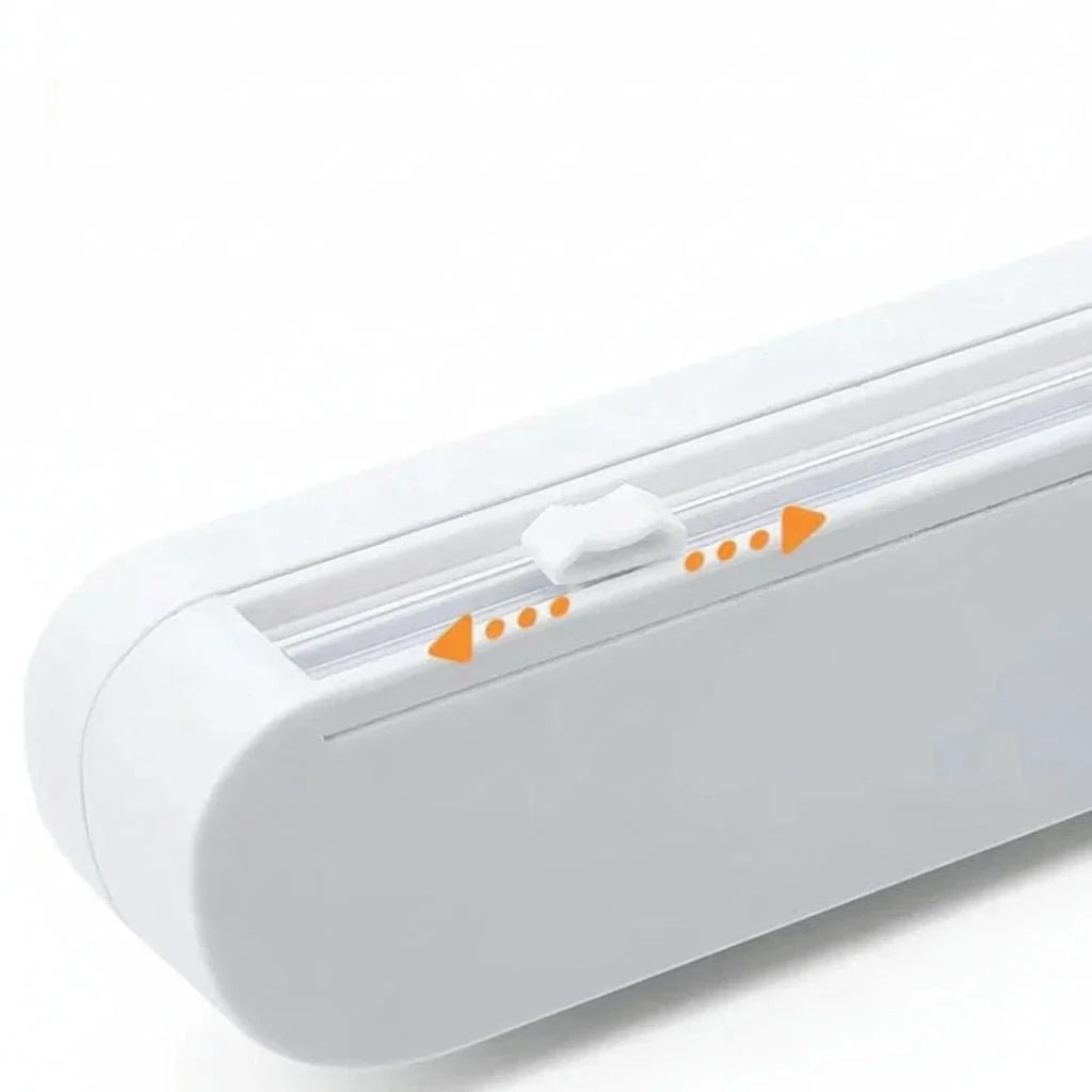 Food Wrap Dispenser Integrated Cutter Film & Foil Compatible