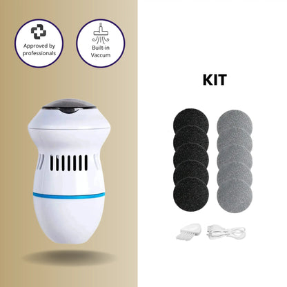 Foot Callus Remover Rechargeable Cordless Stainless Steel Rollers