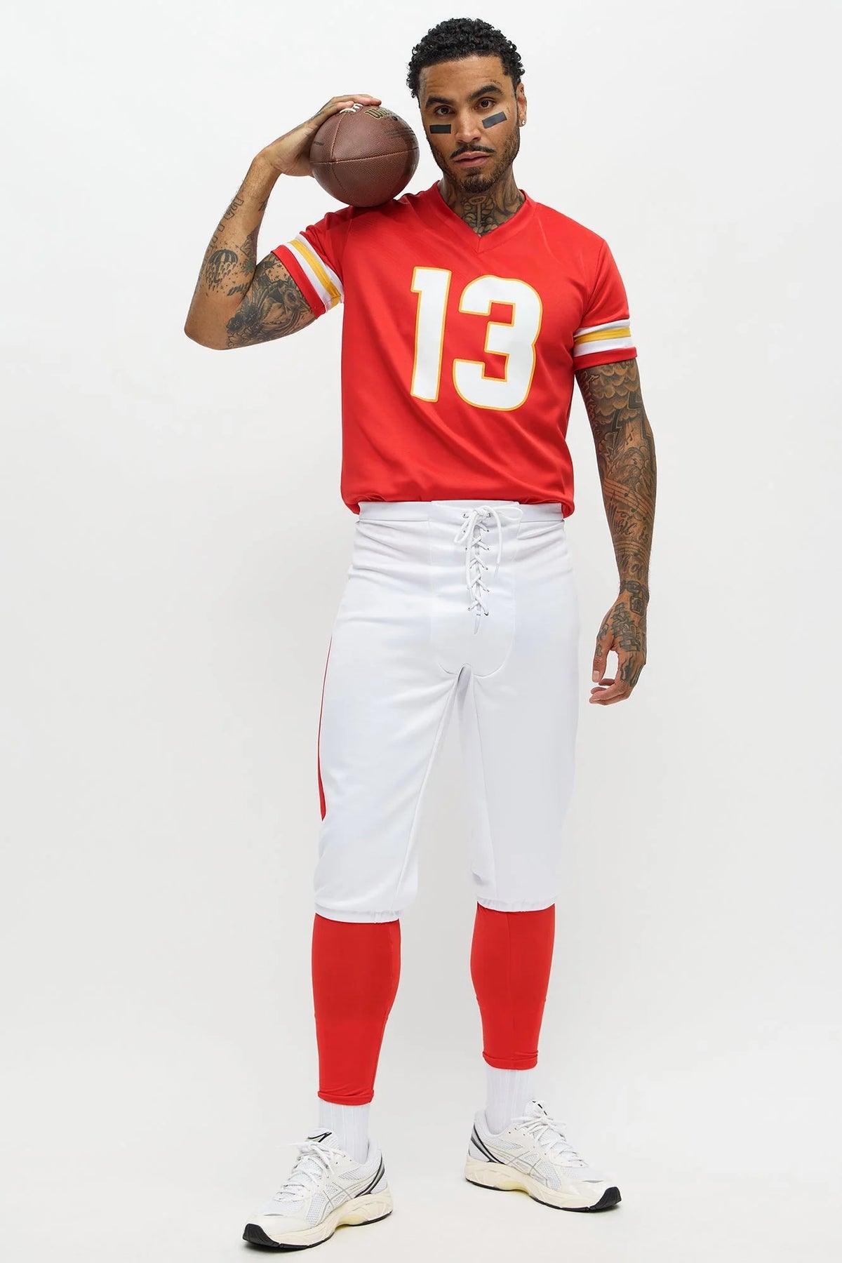 Football Jersey Costume Set Cropped 3-Piece Stretch
