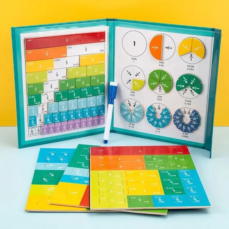 Fraction Learning Set Magnetic Color-Coded EVA Foam