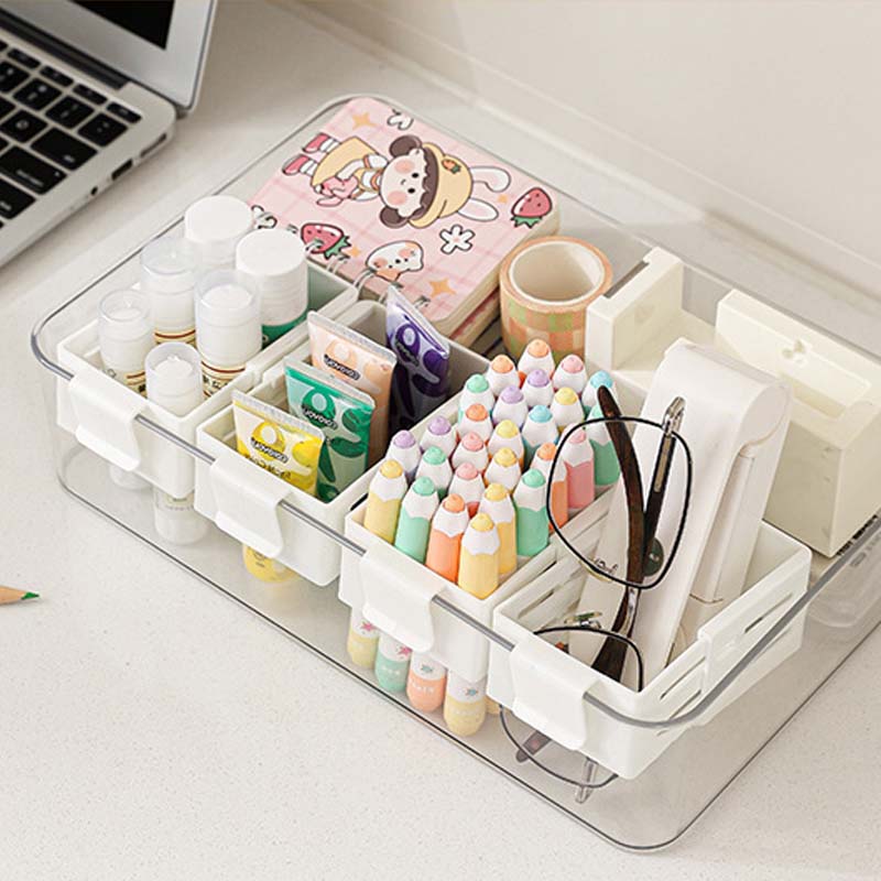 Fridge Door Organizer Adjustable Clamp Space-Saving Polypropylene