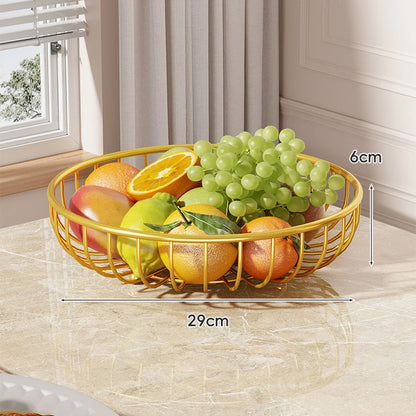 Fruit Bowl Stand Tiered Open-Wire Space-Saving