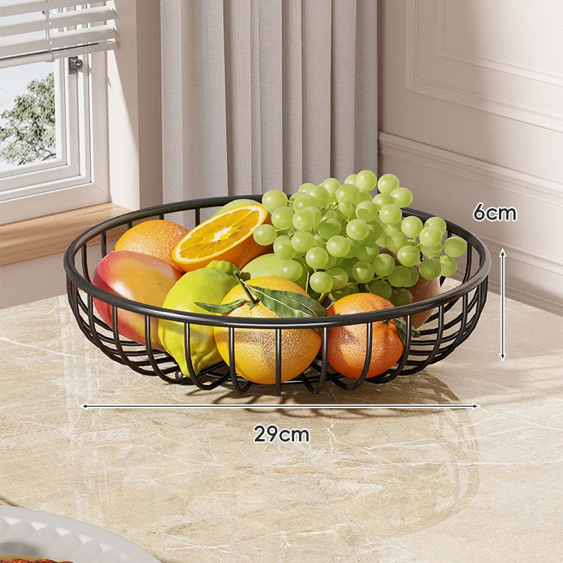 Fruit Bowl Stand Tiered Open-Wire Space-Saving