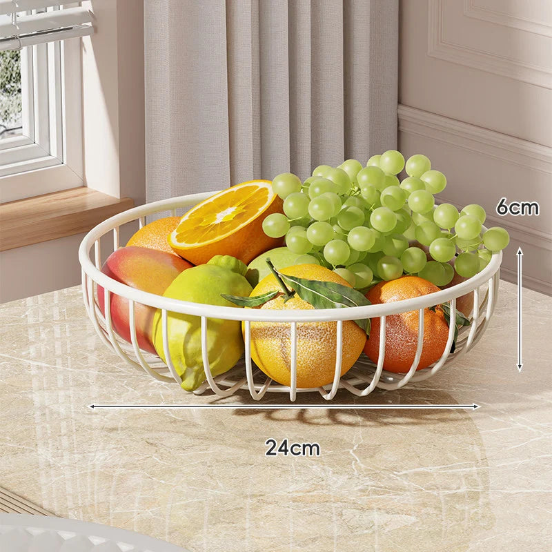 Fruit Bowl Stand Tiered Open-Wire Space-Saving