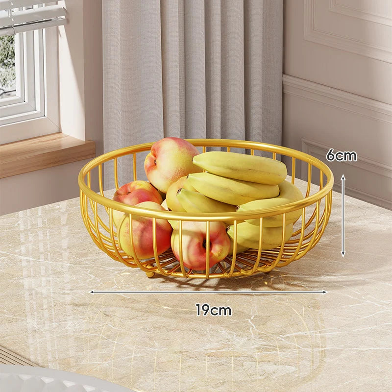 Fruit Bowl Stand Tiered Open-Wire Space-Saving Metal