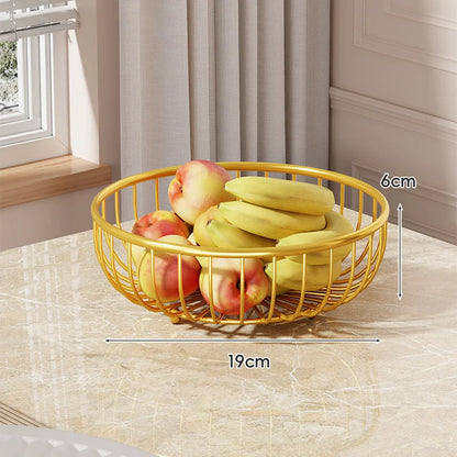 Fruit Bowl Stand Tiered Open-Wire Space-Saving Metal
